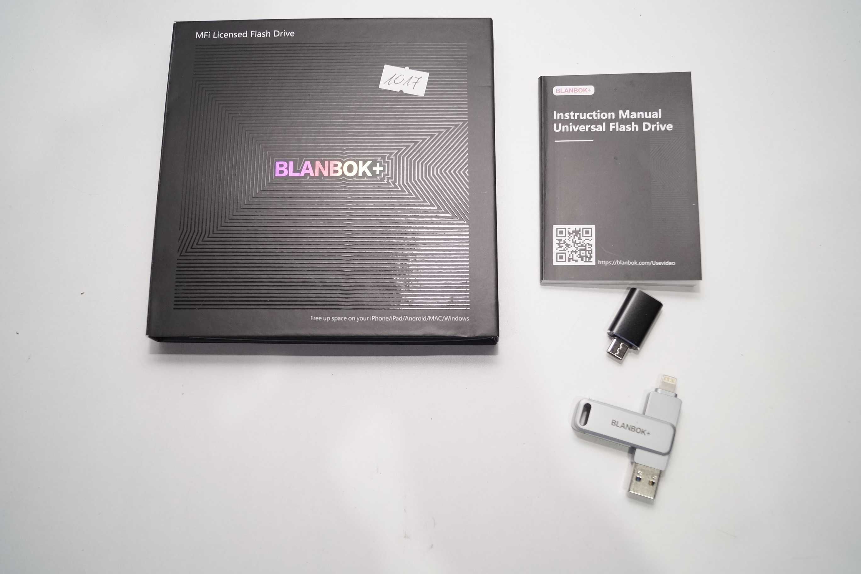 Pamięć zewnętrzna USB BLANBOK+ Pendrive Apple MFI USB-C 128GB iPhone