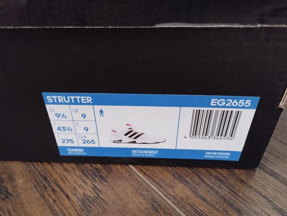 Adidas Sneakersy Strutter EG2655 Biały rozm 43,5 NOWE