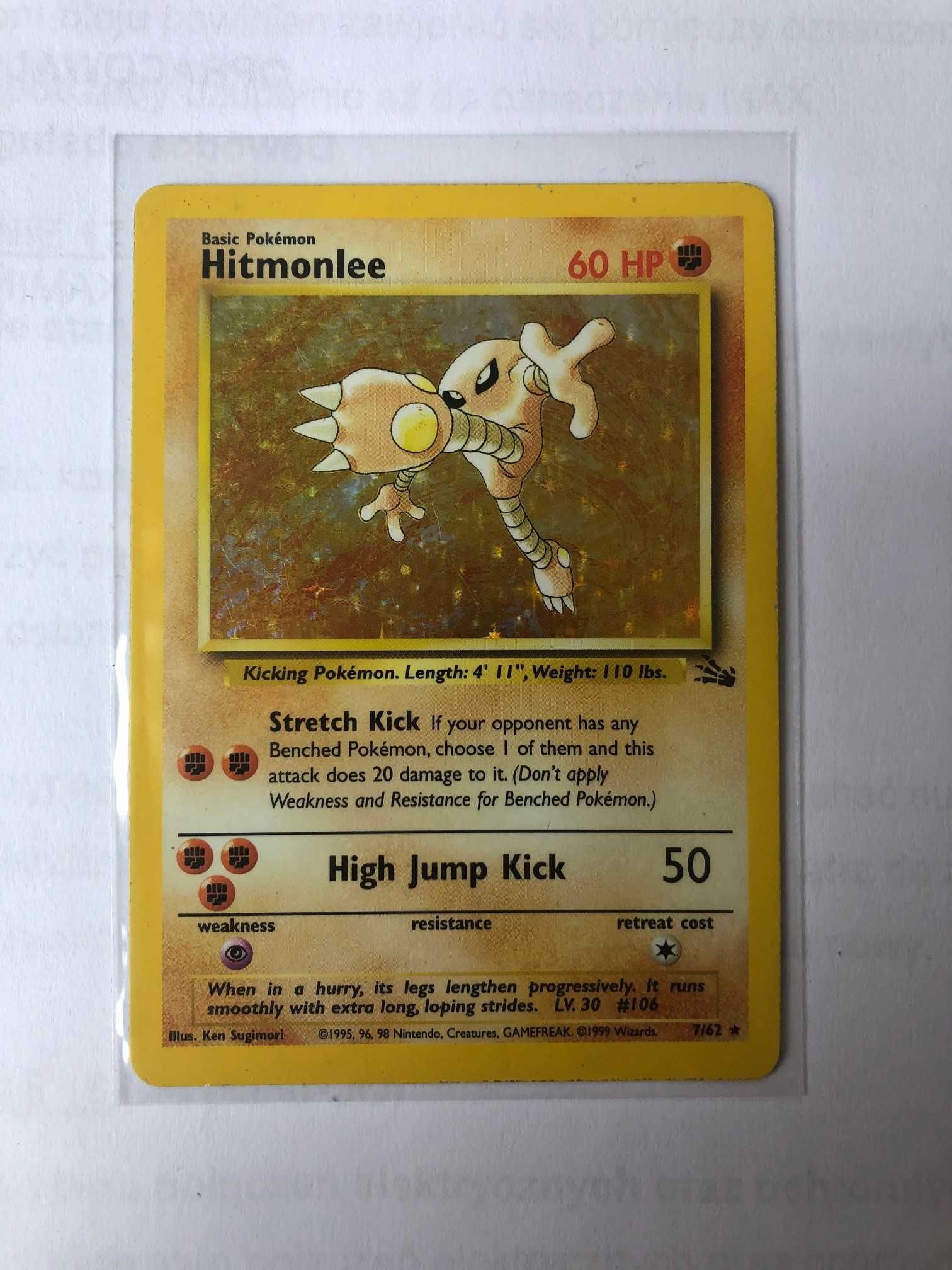 Karta Pokemon Hitmonlee 7/62 fossil