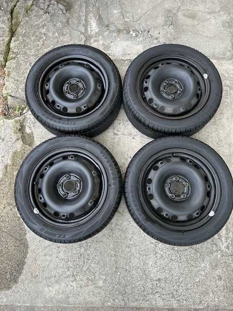 KOŁA 15 VAG 5x100 6 cali et43 4=600zł OPONY 7mm 195/50/15 wysyłka