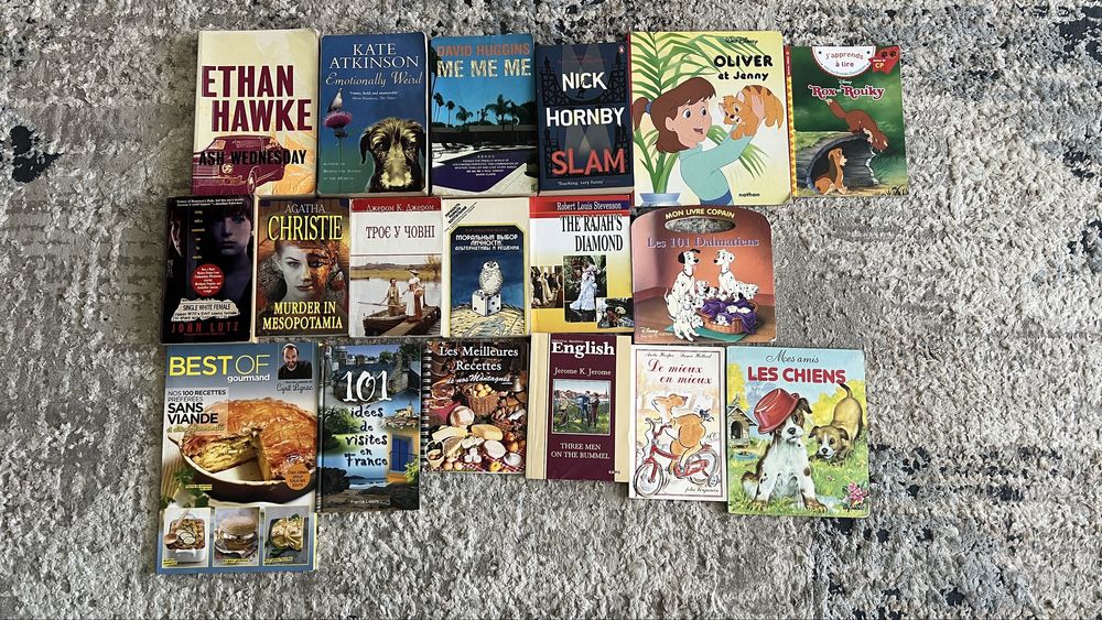 Книги на англійській і французькій мовах