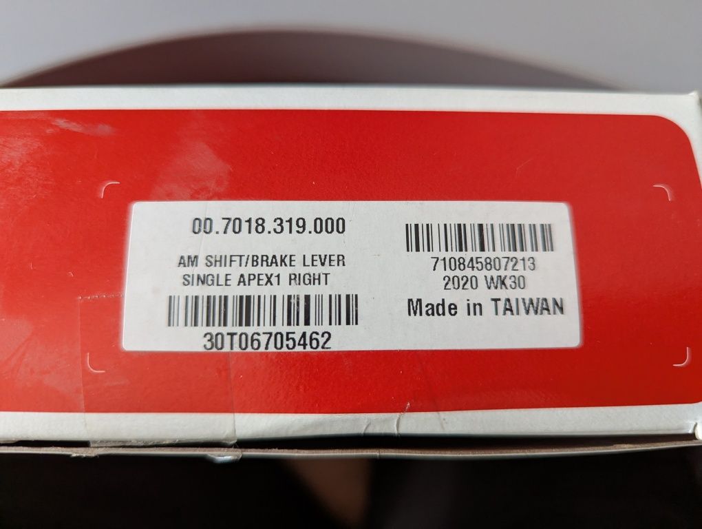 Klamkomanetka szosowa, prawa Sram Apex 11-biegowa