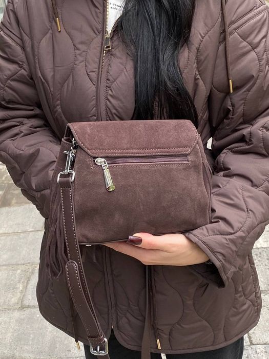 Сумка женская замшевая