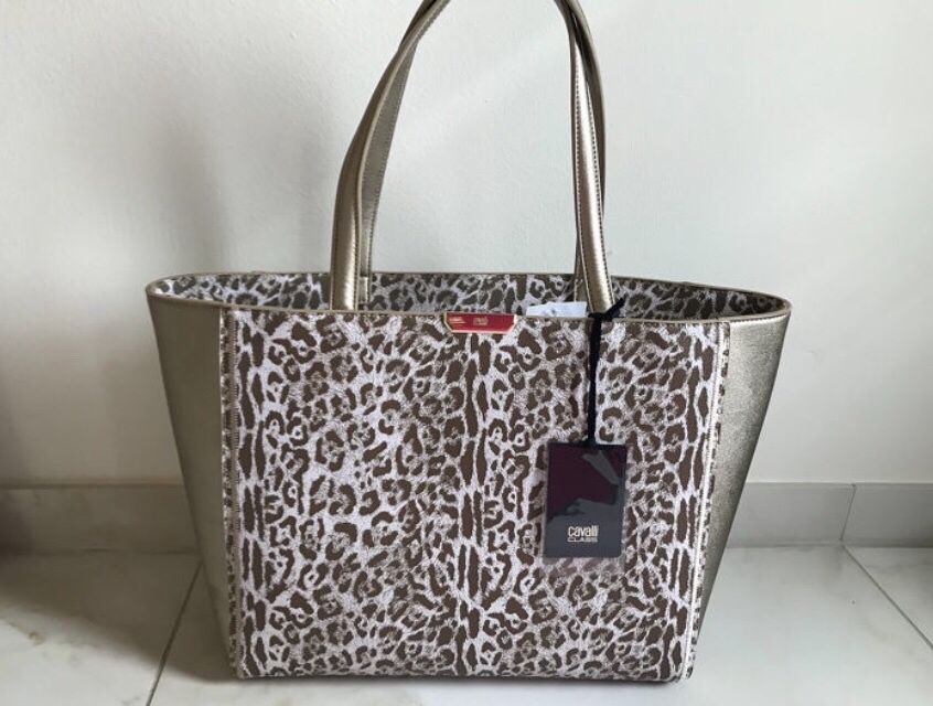 Mala elegante Roberto Cavalli. Nova com etiquetas