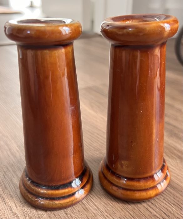2 X Castiçais cerâmica.