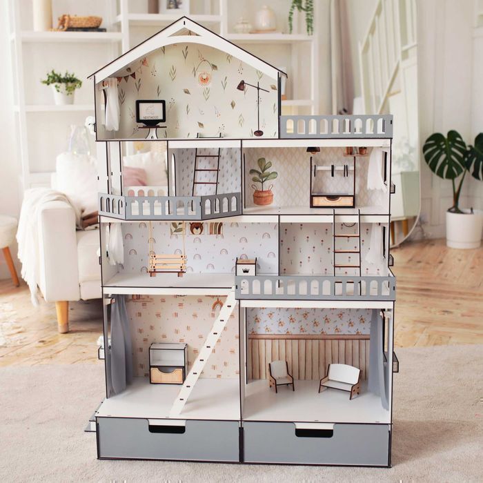 Ляльковий будинок дом для кукол Модный Особняк ЛОЛ Кукольный домик LOL