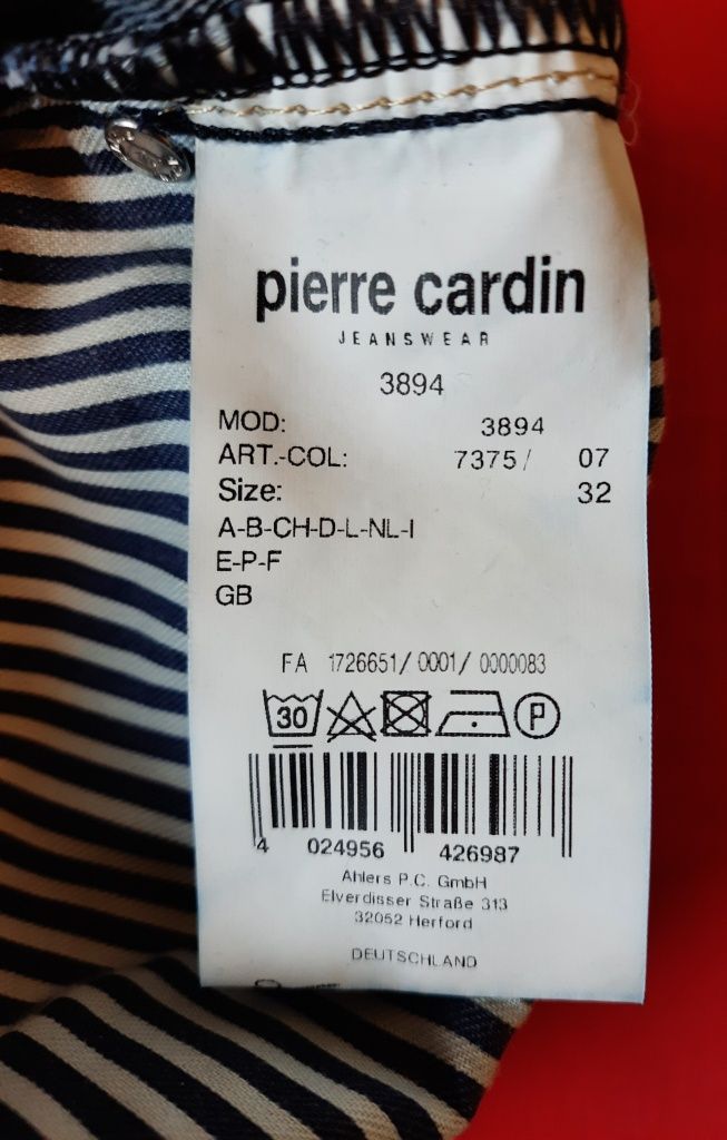 Spodnie Jeansowe Pierre Cardin Duże Pas 126 cm. XXXL XXXXL