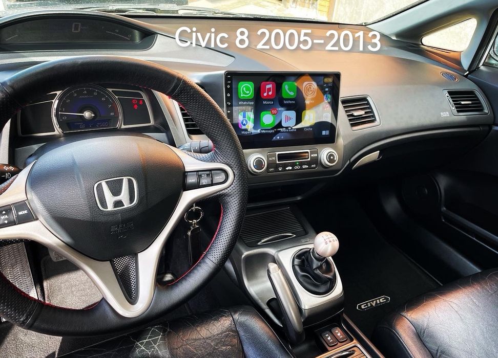 Магнітола Civic 8 2005-2012(Honda), Android, під камеру заднього виду