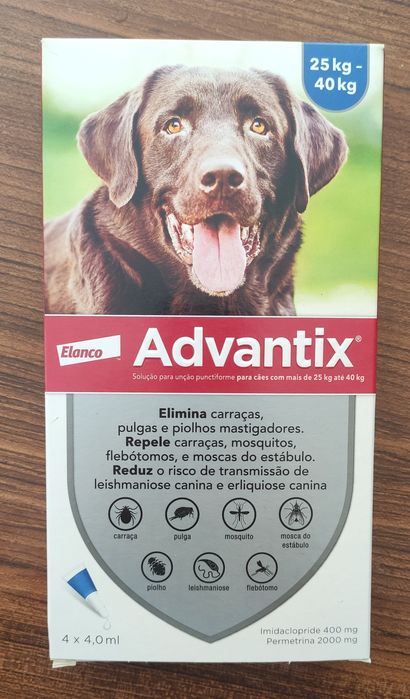 Advantix para cão 25-40kg (envio grátis) *novo*