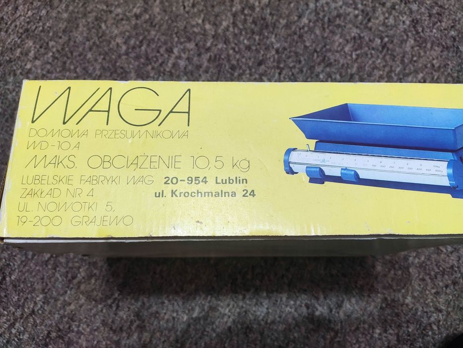 Waga domowa przesuwnikowa Wd-10a 1989