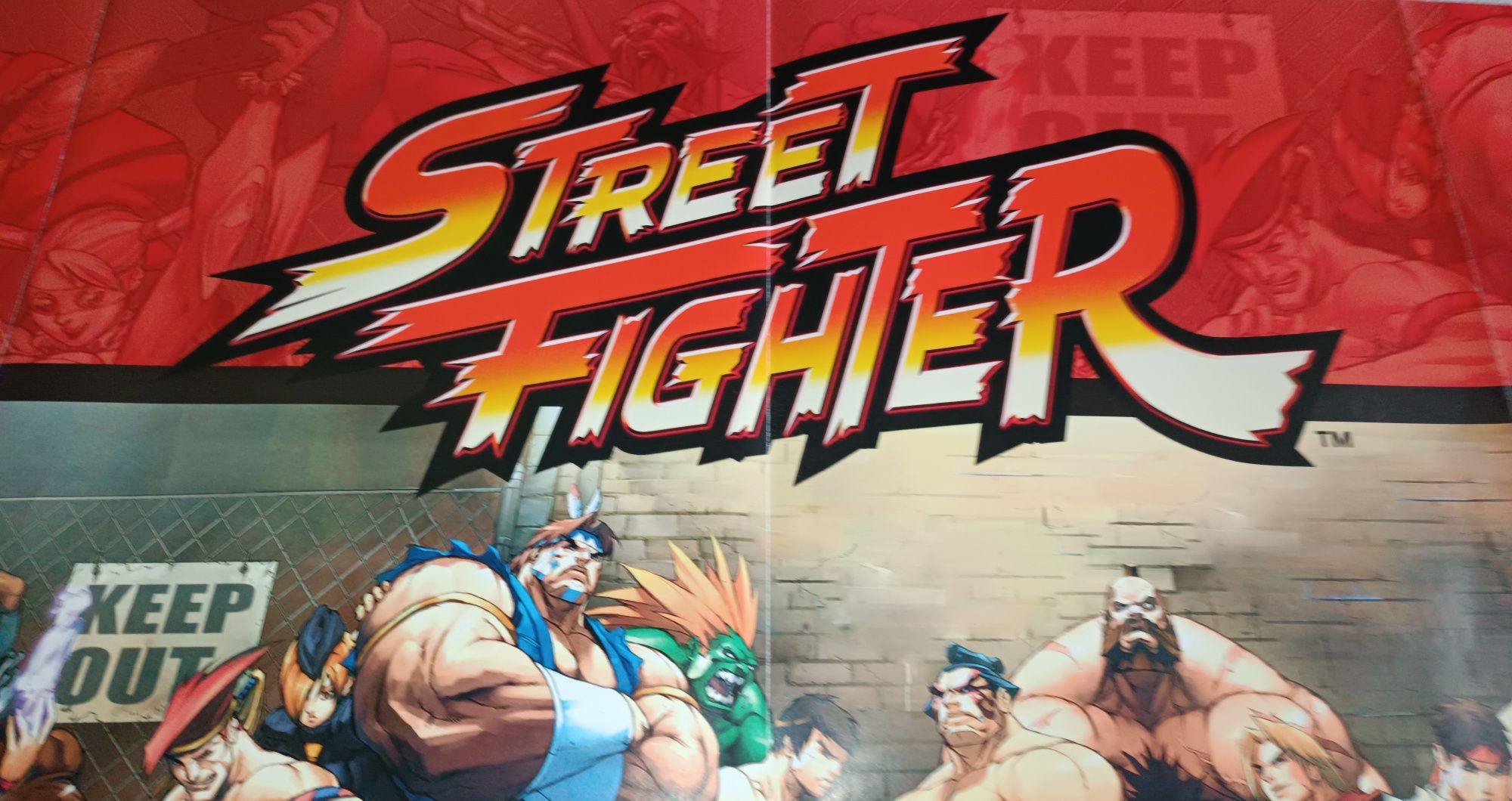 Poster original Street Fighter da Capcom U.S.A