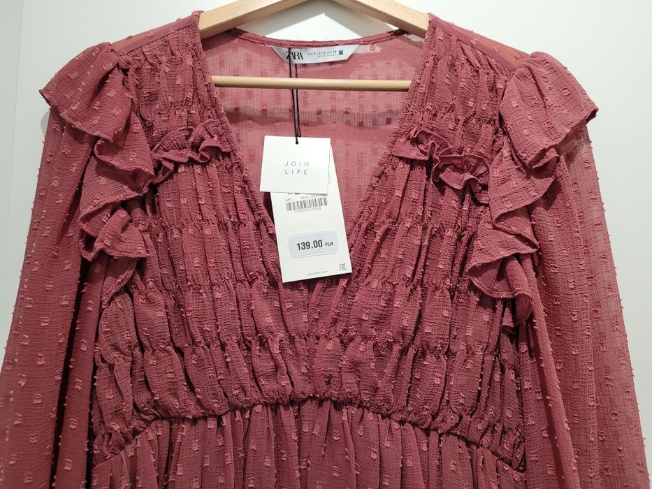 Sukienka plumeti Zara nowa piękna