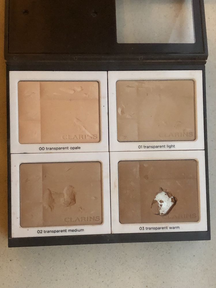 4 x puder Clarins do twarzy Ever Matte Mineral Powder