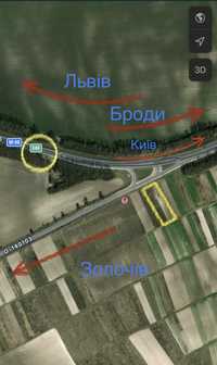 Продам земельну ділянку біля траси Е 40 Київ- Чоп