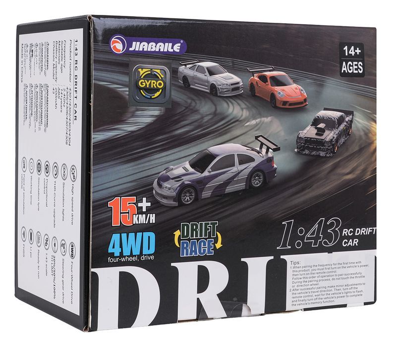 Autko R/C Do Driftu 1:43 Zielone + Akcesoria