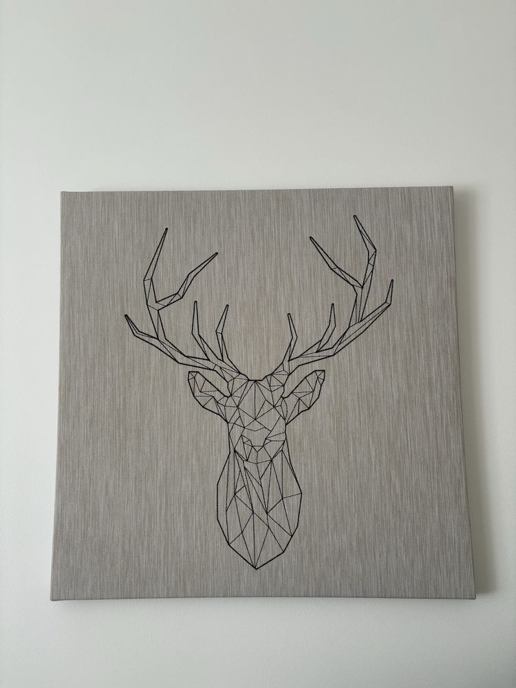 Quadro veado bege
