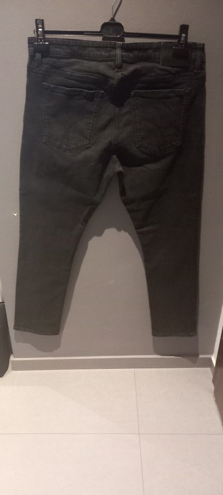 Spodnie czarne jeans męskie Calvin Klein
