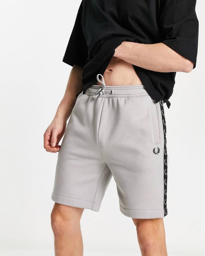 Fred Perry Taped Cotton Shorts