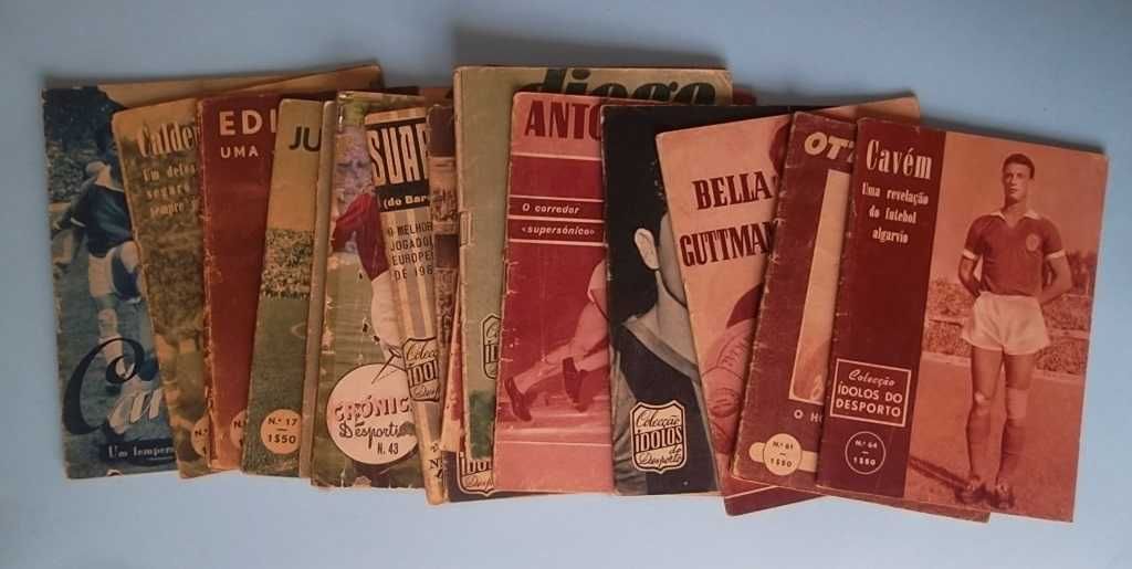 Ídolos do Desporto, Lote de 15 revistas antigas Benfica Porto Sporting