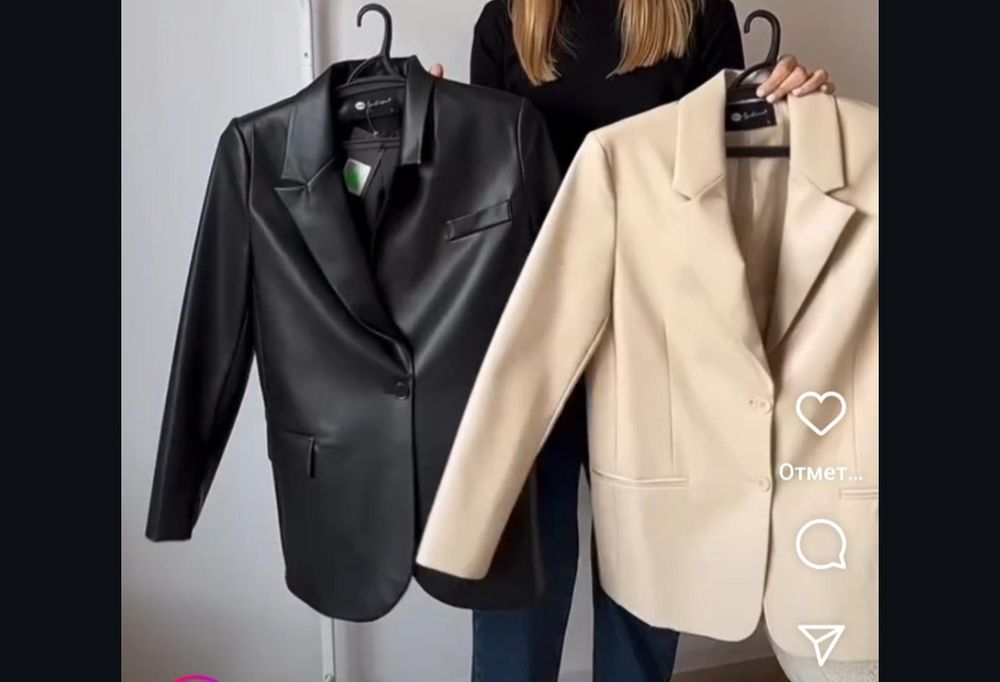 Жіночий жакет з екошкіри