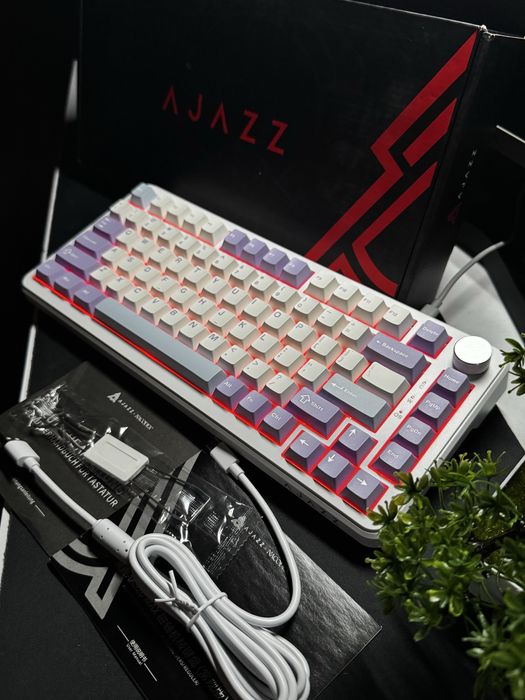 •Клавіатура Ajazz AK 820 Max Purple/ Magnetic Switch•