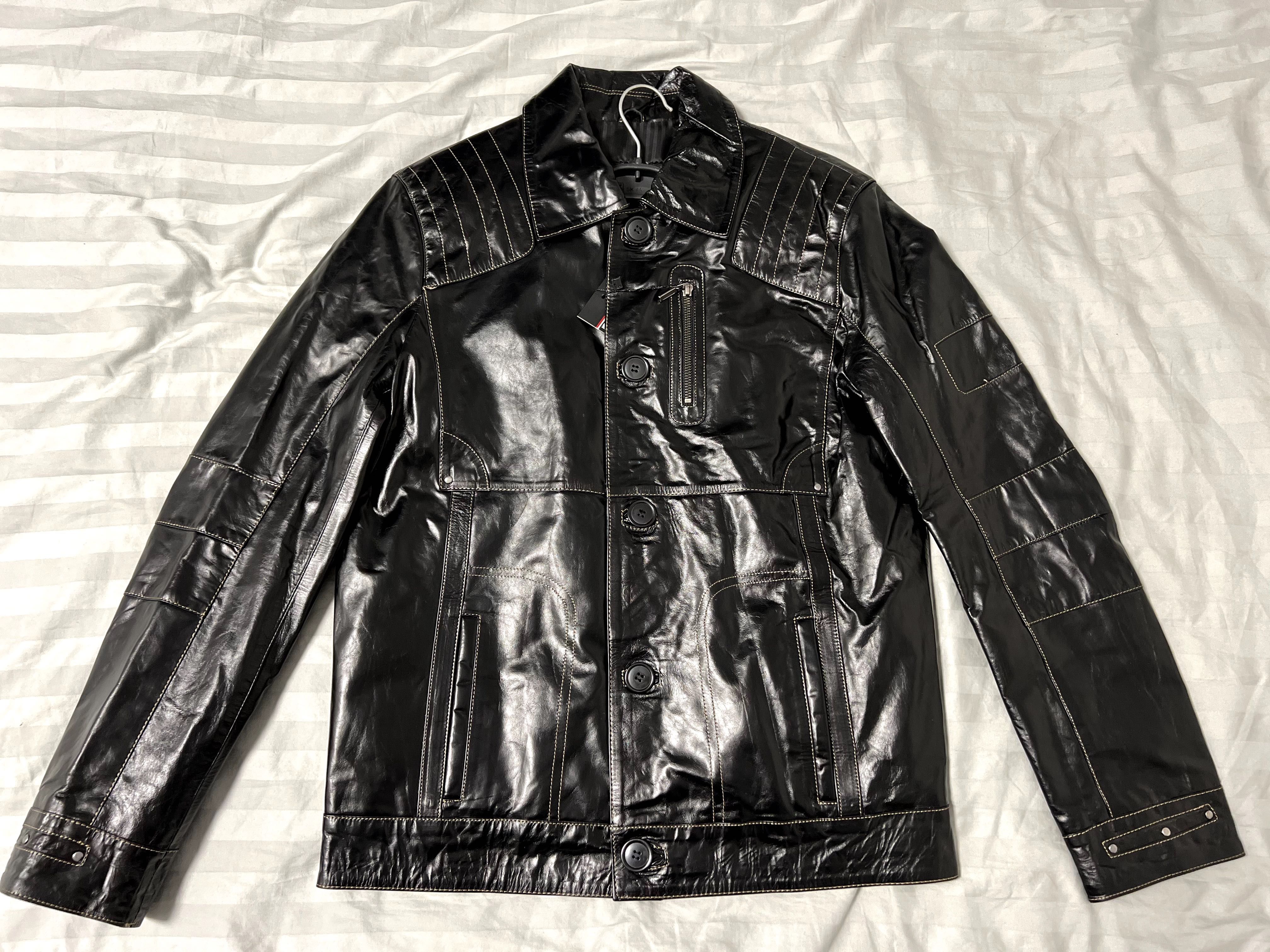 Шкіряна чоловіча куртка український розмір 50 L