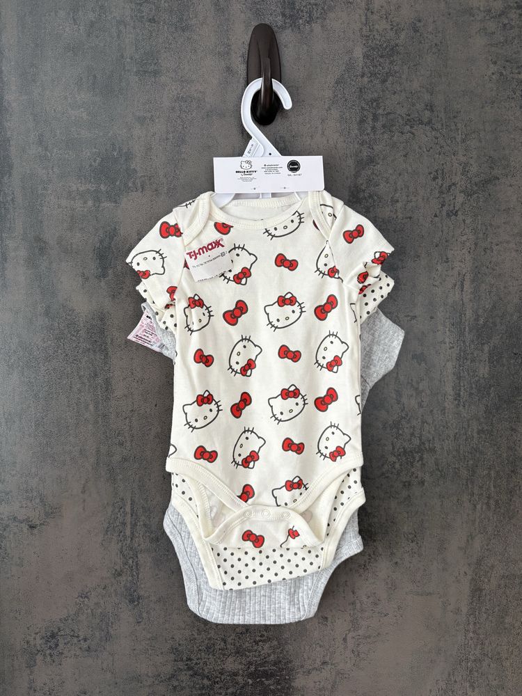 Body dziecięce x3, 6-9M, Hello Kitty