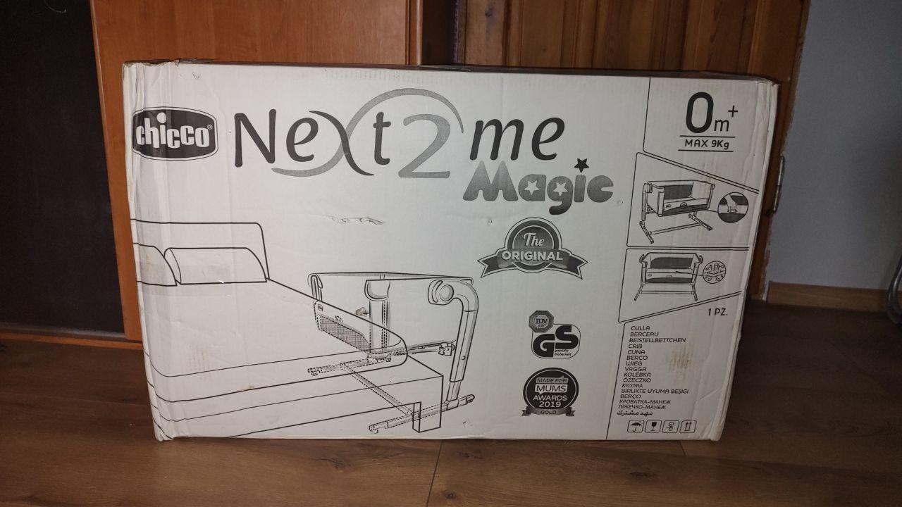 Łóżeczko dostawka  Chicco Next 2 Me Magic, kolor Biało.