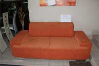 Sofa 220 cm pomarańczowa SIGMA 3 osobowa