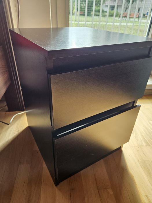 Szafka nocna Malm Ikea czarnobrazowa