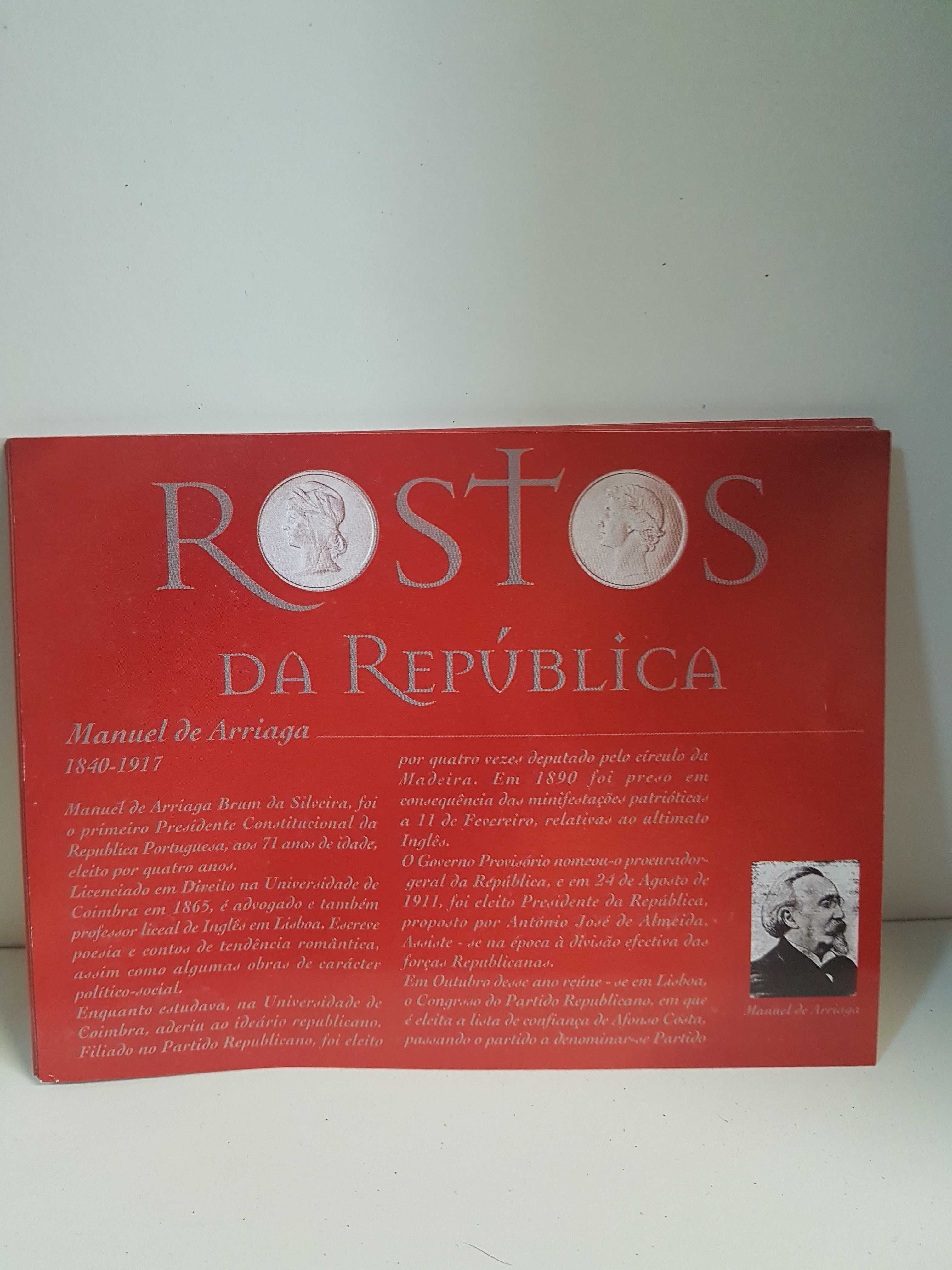 Colecção de Medalhas Rostos da Républica Portuguesa em Prata