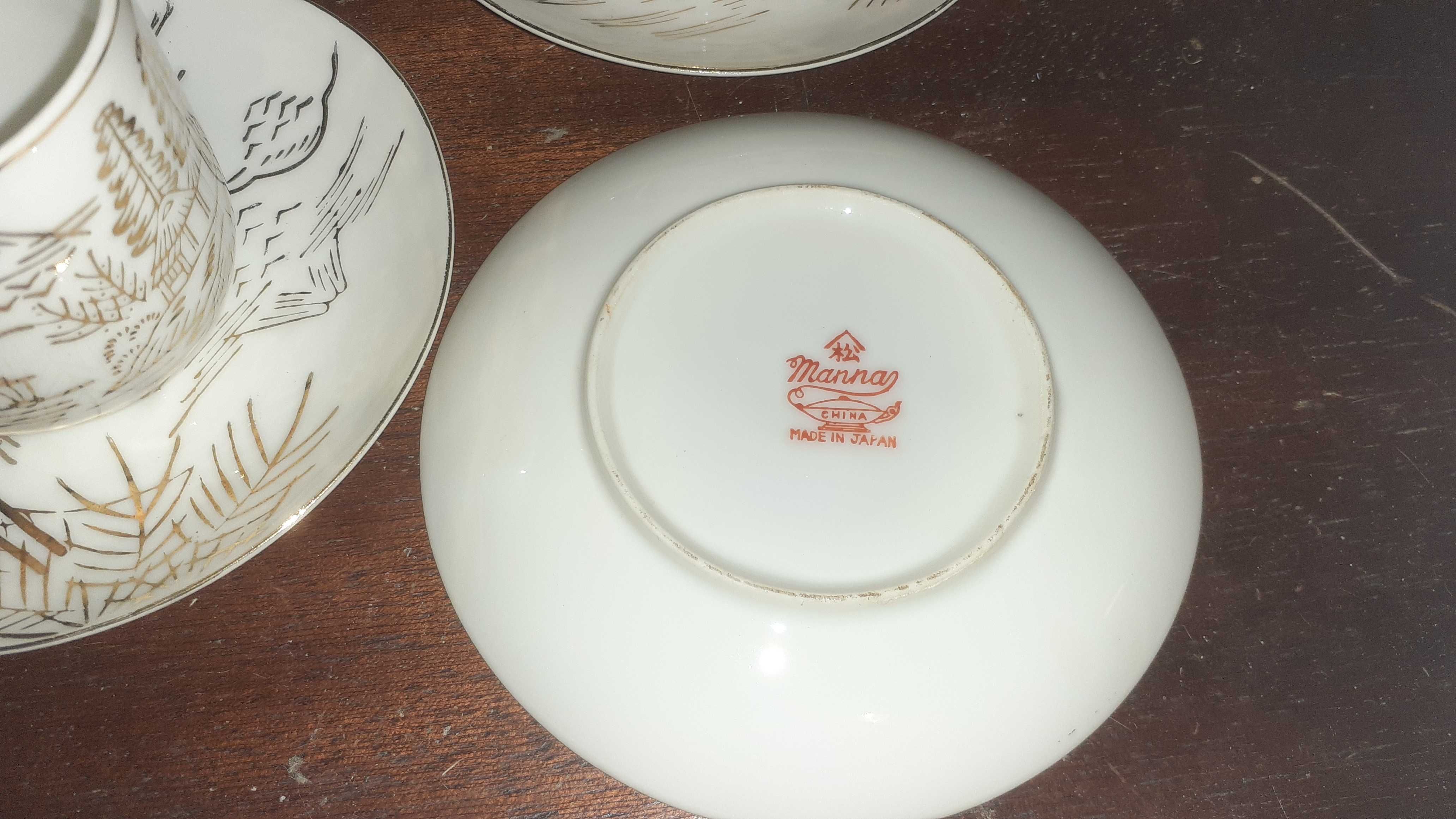 Serviço de café em porcelana vintage da marca Manna (japonês)