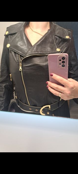 Kurtka skórzana Balmain,rozmiar L, 48