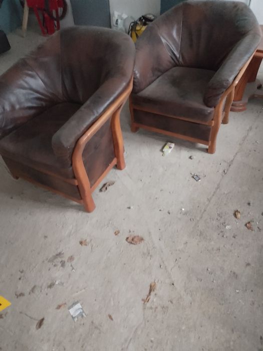 Sprzedam fotele z eko skóry