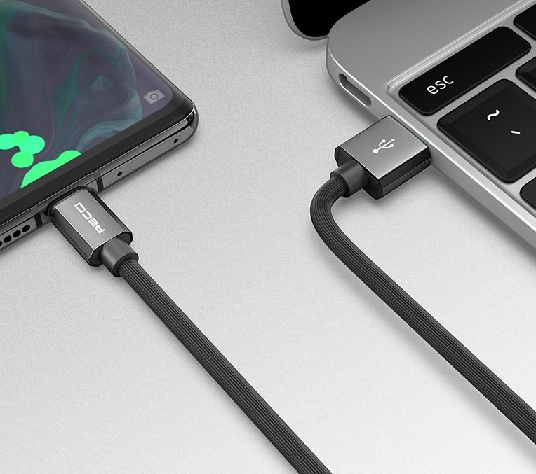 Kabel Micro Usb Przewód Mocny 2,4A 1,5M Do Szybkiego Ładowania Recci