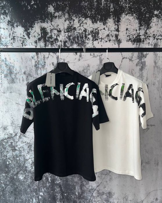 BALENCIAGA футболка мужская оверсайз брендовая унисекс женская