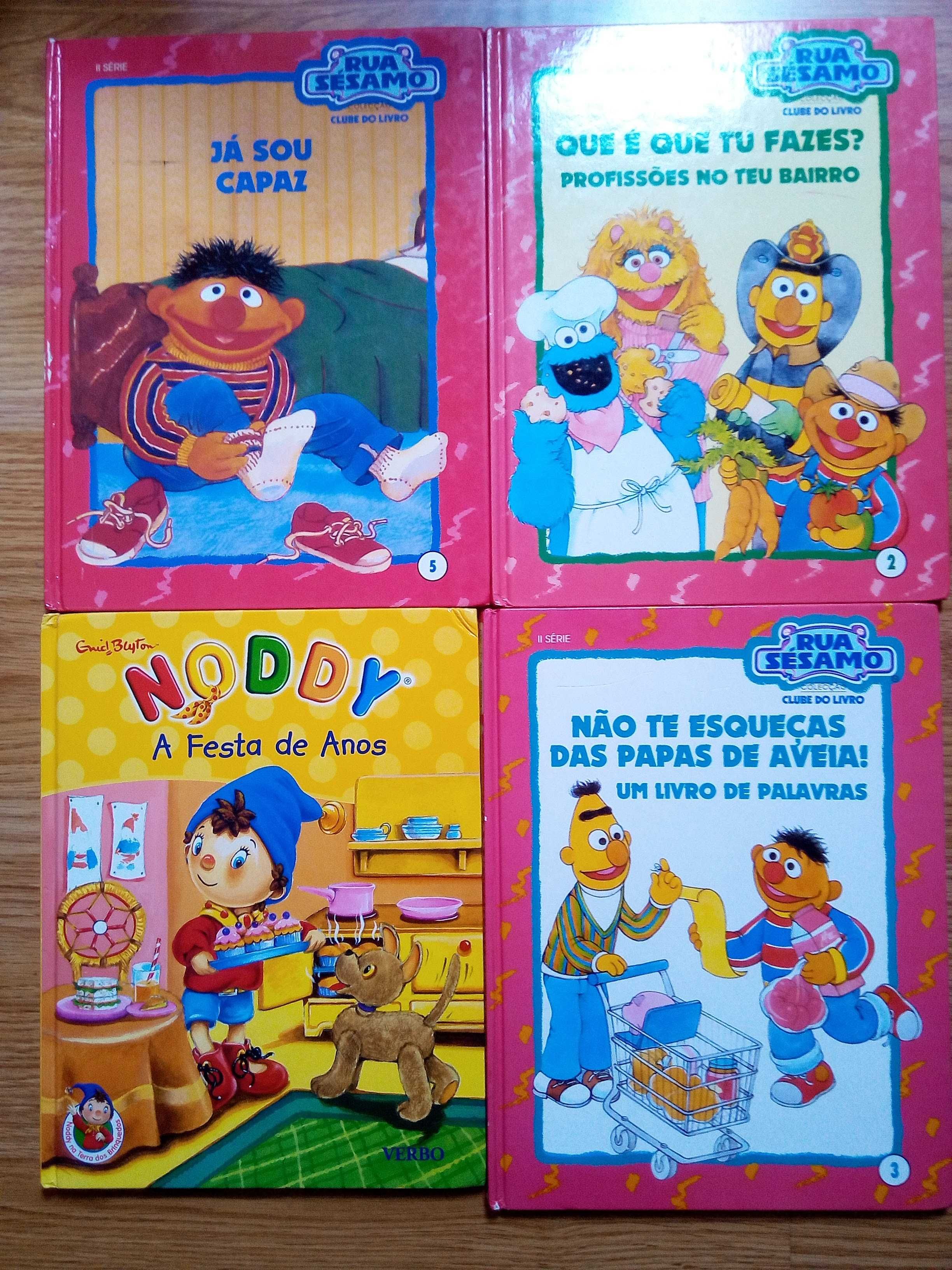 Livros Infantis, Noddy, Polegarzinho, Rua Sésamo, Branca de Neve...