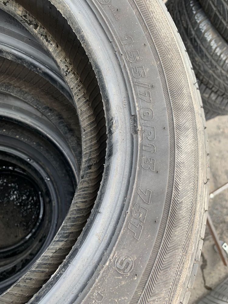 Шини 155/70 R13 пара Kumho 2021p літо 6,8мм