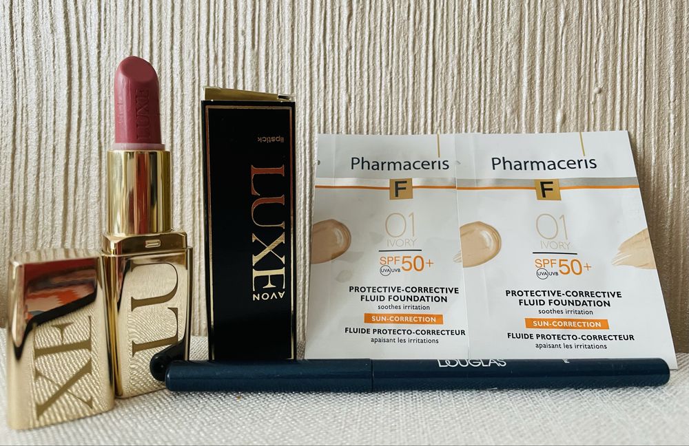 Tylko dziś zestaw 20 zl! Szminka Avon Luxe + wodoodp. kredka Intensity