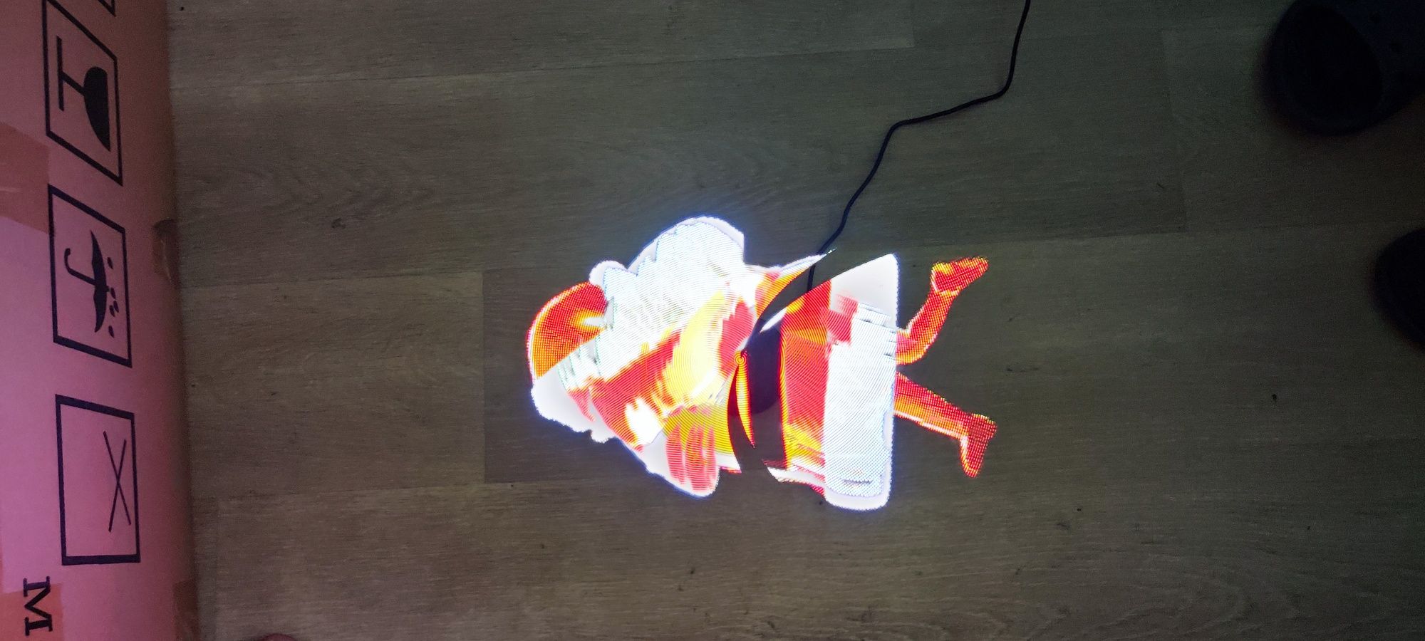 Projektor holograficzny 3D HD 42 cm realistyczne obrazy 3D w powietrzu