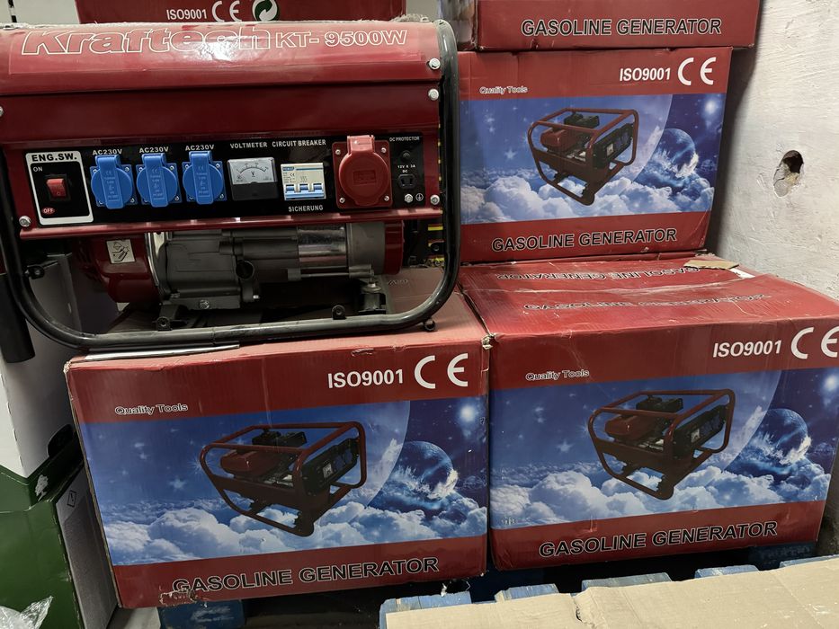 Генератор kraftech 3 фази fogo бензогенератор 2кв 3.5кв 5кв інвектор