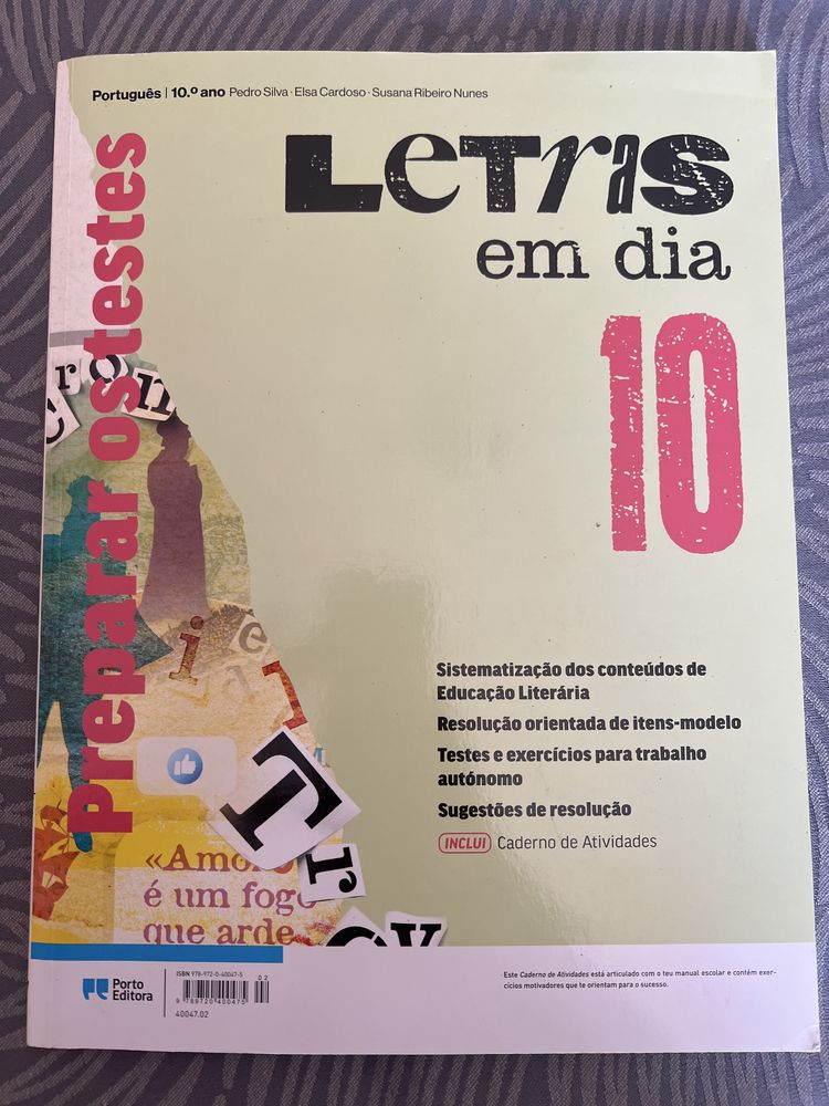 Caderno de fichas da disciplina de Português 10ano