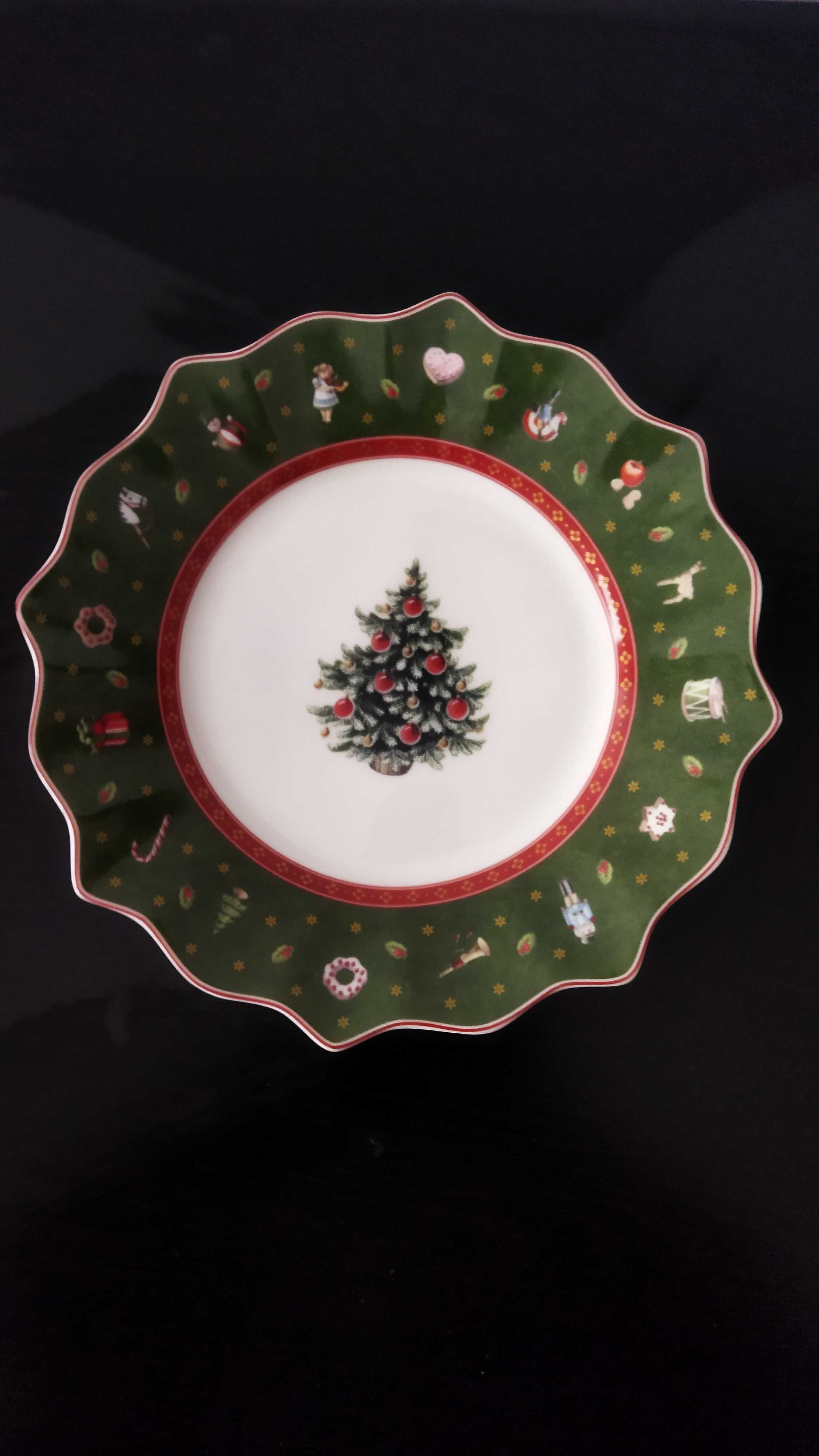 Prato Villeroy Boch decoração Natal - Toy's Delight Royal Verde