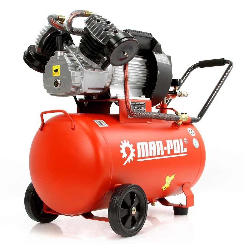 MAR-POL Kompresor Olejowy Sprężarka 50l 2-tłoki 230v 2,2kw 3km M88410
