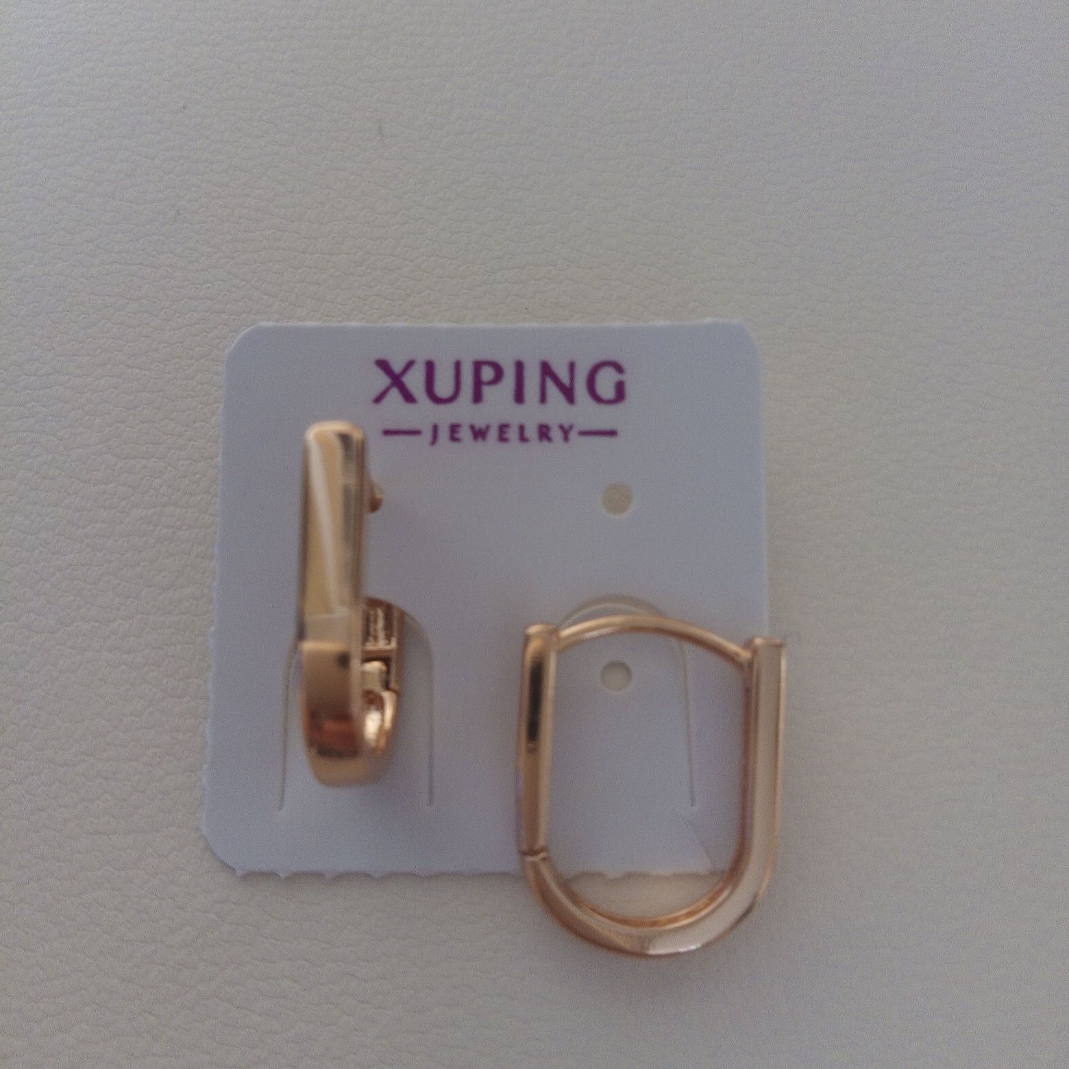 Сережки в позолоті від Xuping (мед золото)