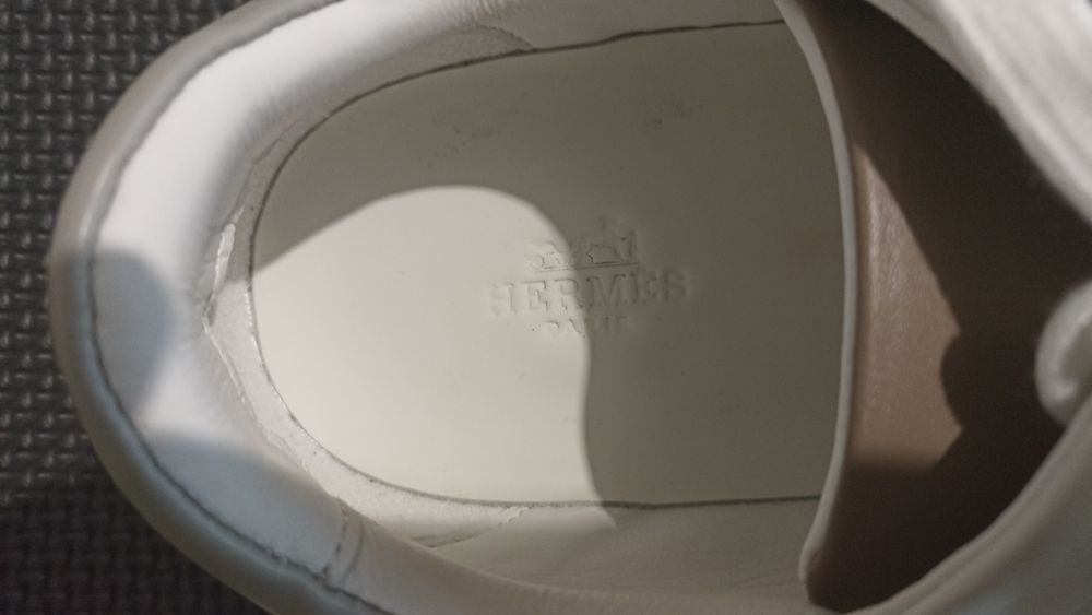 Кроссовки,кеды Hermes, кожаные!