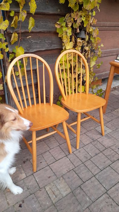 Stylowe krzesło z litego drewna sosnowego – naturalna elegancja!
