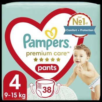Набір підгузків-трусиків Pampers Premium Care Pants 4 (9-15 кг), 76 шт