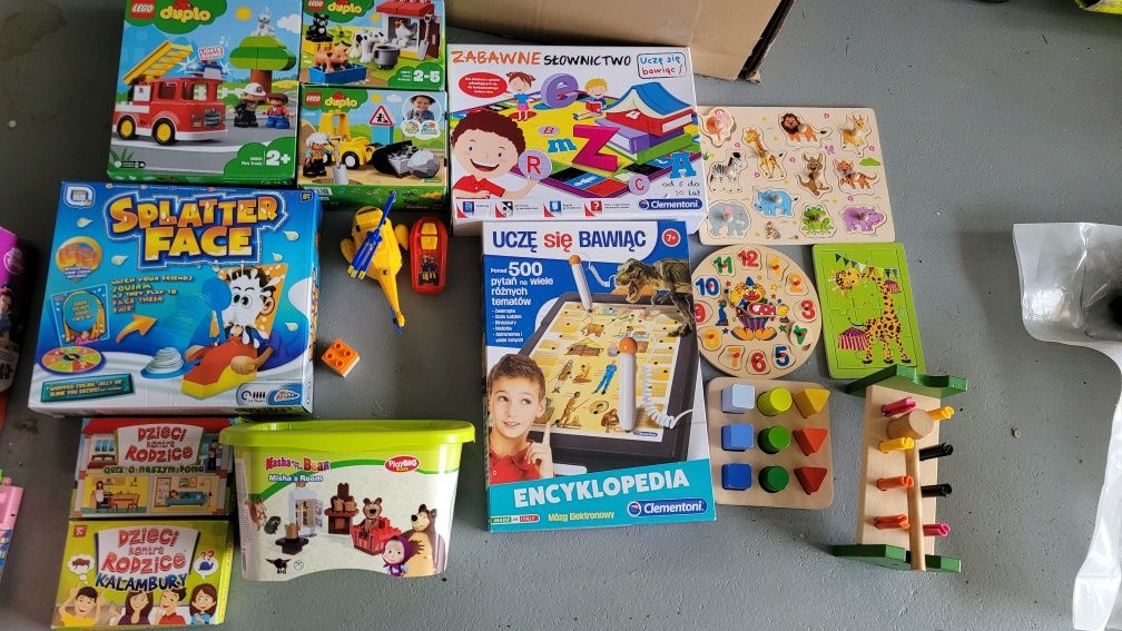 Zabawki zestaw LEGO DUPLO Farma, Buldożer, Wóz strażacki, inne