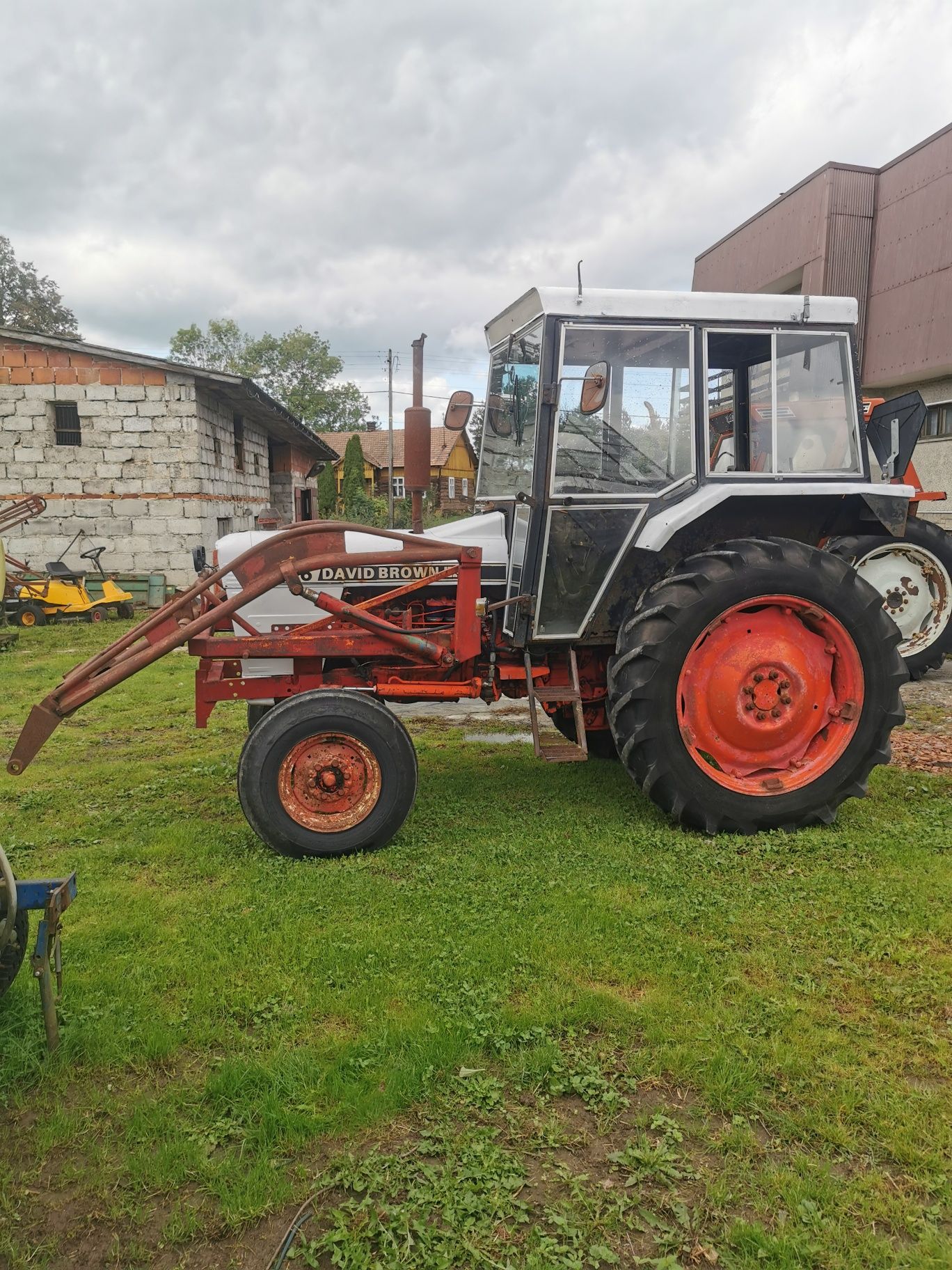 Ciągnik Traktor z turem David Brown 996 Casse